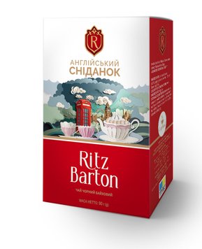 Чай Ritz Barton Англійський сніданок чорний 90 г (4820279611327) 000080095 фото