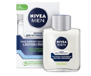 Лосьйон після гоління Nivea Men для чутливої шкіри з екстрактом ромашки і вітаміном Е 100 мл (9005800222530) В00279862 фото