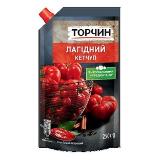 Кетчуп Торчин Лагідний 250 г (4820001316063) 000076803 фото