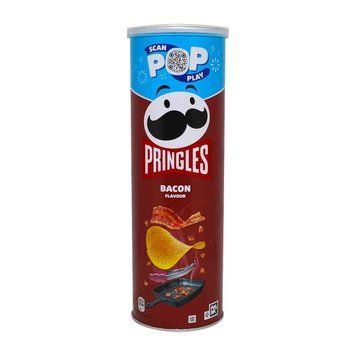 Чіпси Pringles Bacon 165 г. (5053990161690) 00-00002245 фото