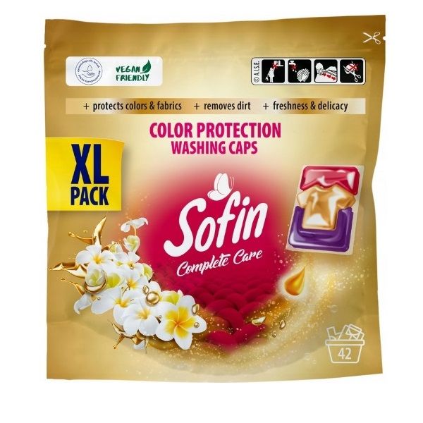 Капсулы Sofin Color Protection для цветного белья 42 шт (5900931039917) 000079143 фото