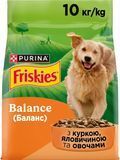 Сухий корм для дорослих собак Purina FRISKIES Balance з куркою, яловичиною та овочами 10 кг (7613031395491) 000086372 фото
