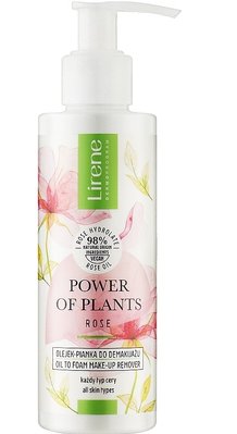 Олія-пінка для демакіяжу Lirene Power of Plants Троянда 145 мл (5900717077348) 000077390 фото