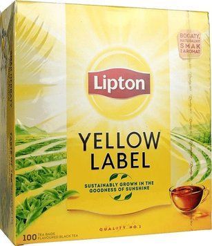 Чай чорний Lipton Yellow Label 100 пакетиків (5063270119068) 000084209 фото