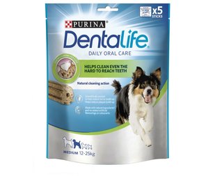 Лакомство Purina DentaLife для собак средних пород 115 г. (7613036454100) 000070263 фото