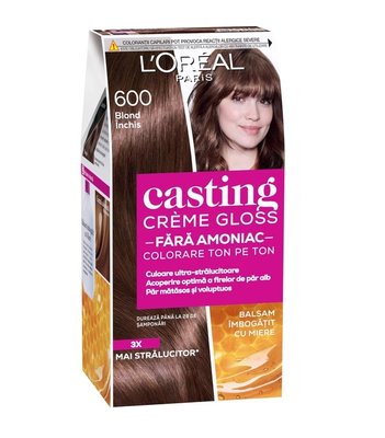 Фарба для волосся без аміаку L'Oreal Paris Casting Creme Gloss 600 - Темно-русявий 120 мл (3600521249970) В00310510 фото