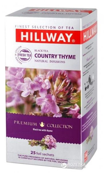 Чай Hillway Country Thyme Черный с тимьяном саше 25*1,5 г (8886300990317) 000020117 фото