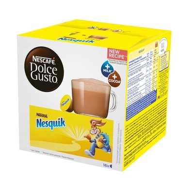Быстрорастворимый какао-напиток NESCAFE Dolce Gusto Nesquik 16 шт 256 г (7613033162220) 000070261 фото
