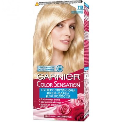 Краска для волос Garnier Color Sensation 110 Бриллиантовый ультраблонд 110 мл (3600541135925) 20176     фото