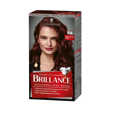 Фарба для волосся Brillance 876 Вишуканий рубін 160 мл (9000101666977) В00296694 фото