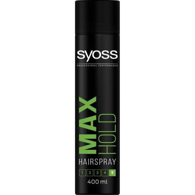Лак для волосся Syoss Max Hold фіксація 5 400 мл (8410436135177) 13010     фото
