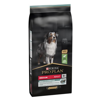 Сухой корм для собак Purina Pro Plan Medium Sensitive Lamb 18 кг (7613035219281) 000074427 фото