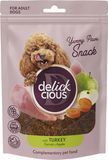 Ласощі для собак Delickcious з індичкою, морквою і яблуком 80 г. (4820269147331) 000086983 фото
