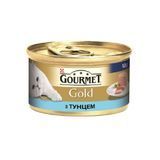 Влажный корм Purina Gourmet для кошек паштет с тунцем 85 грамм (7613031381029) 000079920 фото