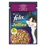 Вологий корм Felix Fantastic для котів, пауч Качка Шпинат в желе 85г.(7613039831281) 000071589 фото