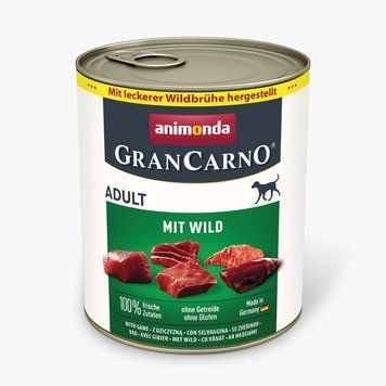 Корм GranCarno Adult with game консервированный д/соб с дичью 800 г арт.82483 (4017721824835) S1111189901 фото