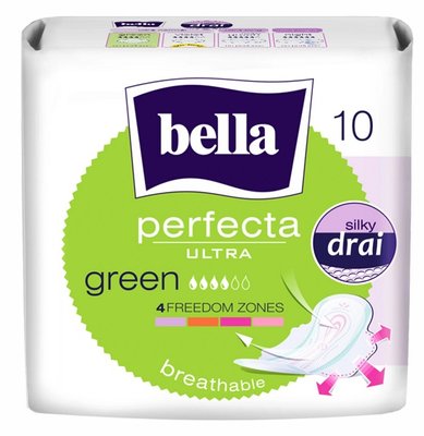 Гигиенические прокладки Bella Perfecta ultra Green. (10 шт.)(5900516305390) В00293943 фото