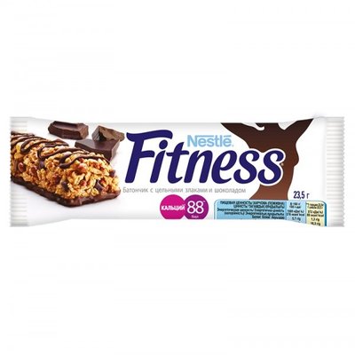 Батончик Fitness Nestle з цільними злаками та шоколадом 23.5 г (5900020023308) 000076271 фото