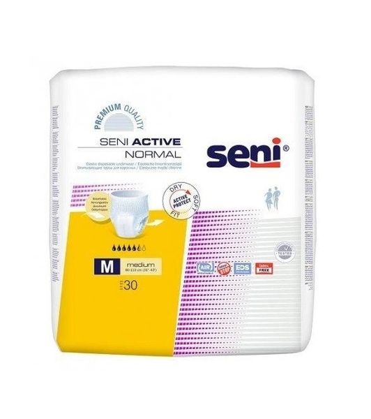 Подгузники для взрослых SENI ACTIVE Normal medium 30 шт (5900516693879) В00316109 фото