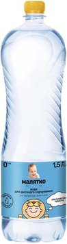 Упаковка води питної дитячої негазованої Малятко 1.5 л (4820003310151) В00148085 фото