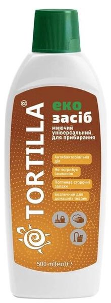 Засіб для миття підлоги Tortilla Еко Універсальний з антибактеріальною дією 500 мл (4820178060127) В00146596 фото