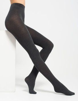 Колготи бавовняні Legs 602 Cotton 110 ден grey/melange 1/2 В00309485 фото