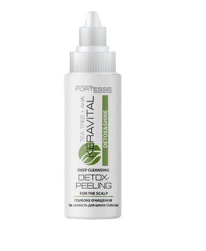 Детокс-пілінг Fortesse KeraVital Detox&Shine з олією чайного дерева та AHA-кислотами 90 мл (4823115506375) AD241 фото