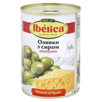 Оливки Iberica з сиром 280 г (8435761500056) 000081430 фото