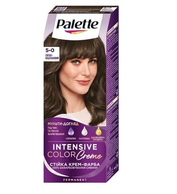 Фарба для волосся Palette 5-0 (N4) Світло-каштановий 110 мл (4015100431674) В00099642 фото