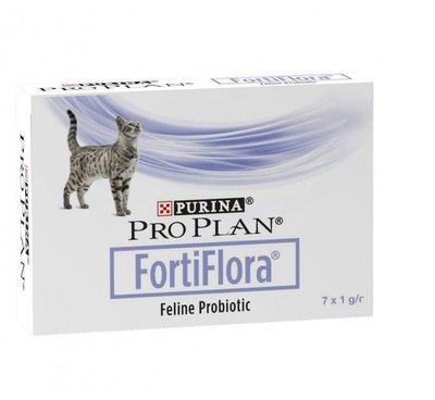 Пробіотик ProPlan FORTIFLORA для дорослих котів та кошенят, підтримка мікрофлори ШКТ, 7х1г ( 8445290041173) 000075975 фото
