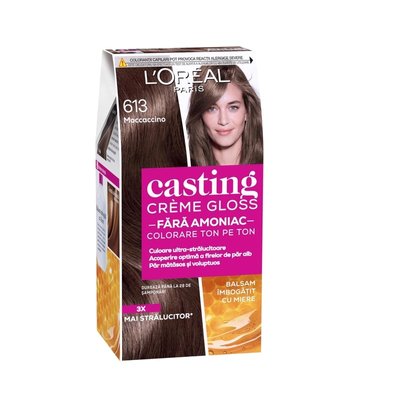 Крем-фарба для волосся без аміаку L'Oreal Paris Casting Creme Gloss 613 - Морозний глясе 120 мл (3600521988923) В00314212 фото