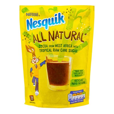 Какао-напій Nesquik цукор тростинний 168г (7613036825658) 000061971 фото