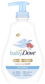 Дитячий гель для душу Dove Baby Інтенсивне зволоження від маківки до п'яточок 400 мл (8710908657467) В00355102_U фото