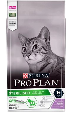 Сухий корм PRO PLAN Sterilised Adult 1+ для стерилізованих котів, з індичкою 1,5 кг (7613033566592) 000076426 фото