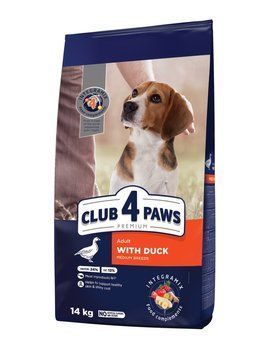 Сухой корм Club 4 Paws для собак средних пород с уткой 14 кг (4820269143043) 000079461 фото