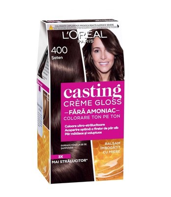 Фарба для волосся без аміаку L'Oreal Paris Casting Creme Gloss 400 - Каштан 120 мл (3600521249888) В00310513 фото