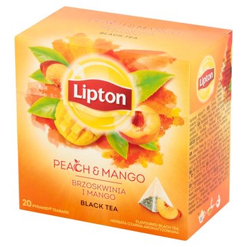 Чай Lipton Peach Mango чорний 20 пакетиків (8722700307617) 000074347 фото
