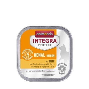 Корм ветеринарный влажный Integra Protect Renal dishes with Duck для кошек при болезнях почек 100г (4017721866163) S1111183682 фото