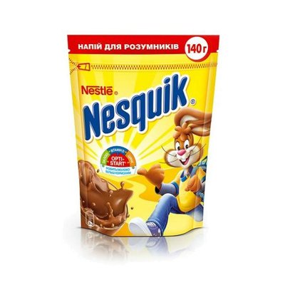 Какао-напиток Nesquik шоколадно-молочный коктель 140г (7613035706804) 000069035 фото