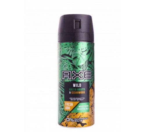 Дезодорант-аэрозоль мужской Axe Wild Green Mojito & Cedarwood 150 мл (8710847901768) В00299310 фото