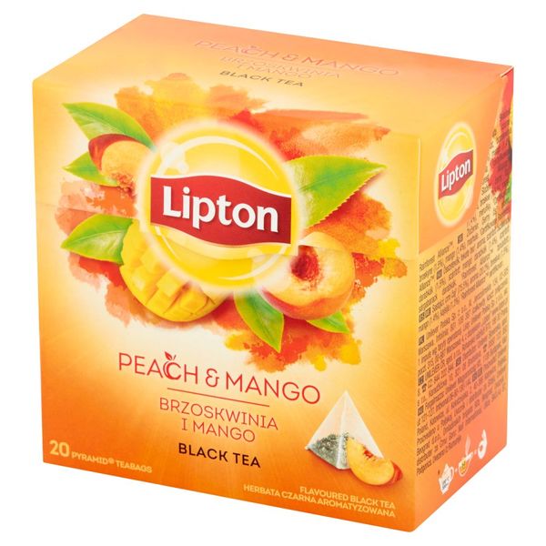 Чай Lipton Peach Mango чорний 20 пакетиків (8722700307617) 000074347 фото