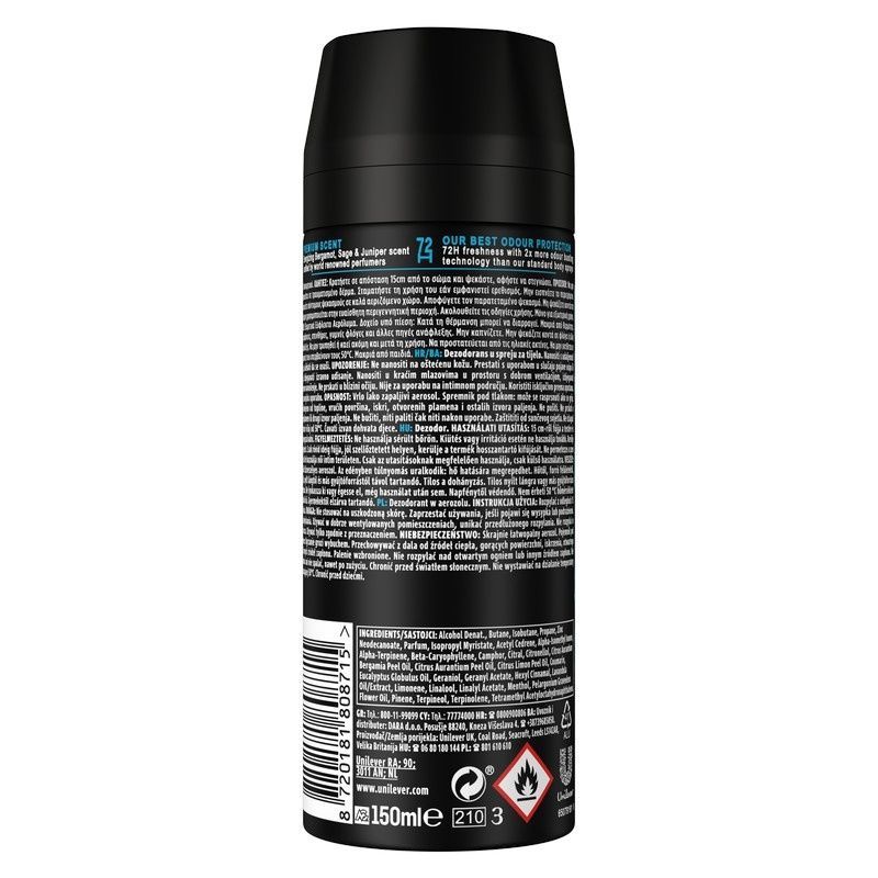 Аерозольний дезодорант Axe Fine Fragrance Aqua Bergamot 150 мл (8720181808715) В00350878 фото