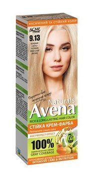 Стойкая крем-краска для волос Avena Blond Color №913 Бежевый светло-русый 133 мл (4823115507136) AD92 фото