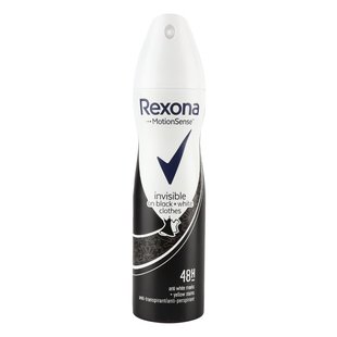 Антиперспірант-аерозоль Rexona Невидимий на чорному і білому 150 мл (8712561844857) В00307194 фото