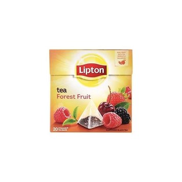 Чай Lipton Forest Fruit Чорний з лісовими ягодами пакетований 20 х 1.7 г (8722700140542) 000074101 фото