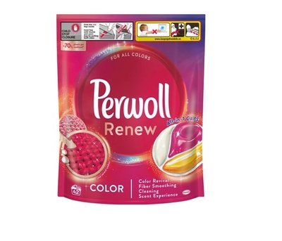 Капсули для делікатного прання Perwoll Renew для кольорових речей 42 шт (9000101570557) В00305780 фото