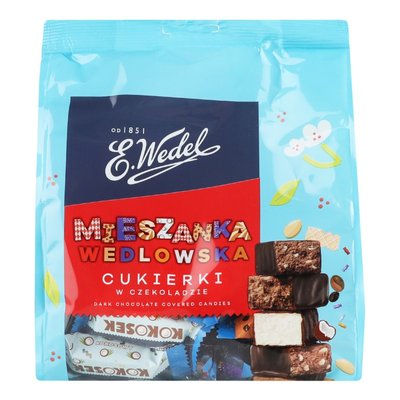 Wedel Цукерки глазуровані Асорті Wedlowska в темному шоколаді 356г (5901588400051) 000076548 фото