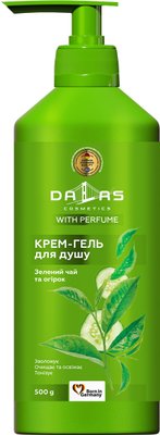 Крем-гель для душу Dalas Зелений чай і огірок 500 мл (4260637722591) В00302188 фото