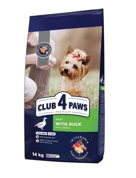 Сухой корм Club 4 Paws для собак малых пород С уткой 14 кг (4820269143036) 000079652 фото