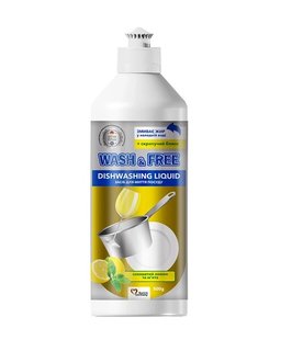 Засіб для миття посуду Wash&Free лимон та м'ята 500 мл (4260637724298) В00299455 фото